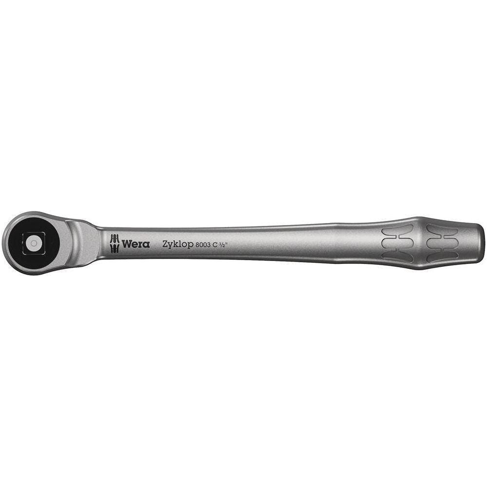 8003 C Zyklop Metal Ratchet with push-through square and 1/2" drive1/2" x 281 mm