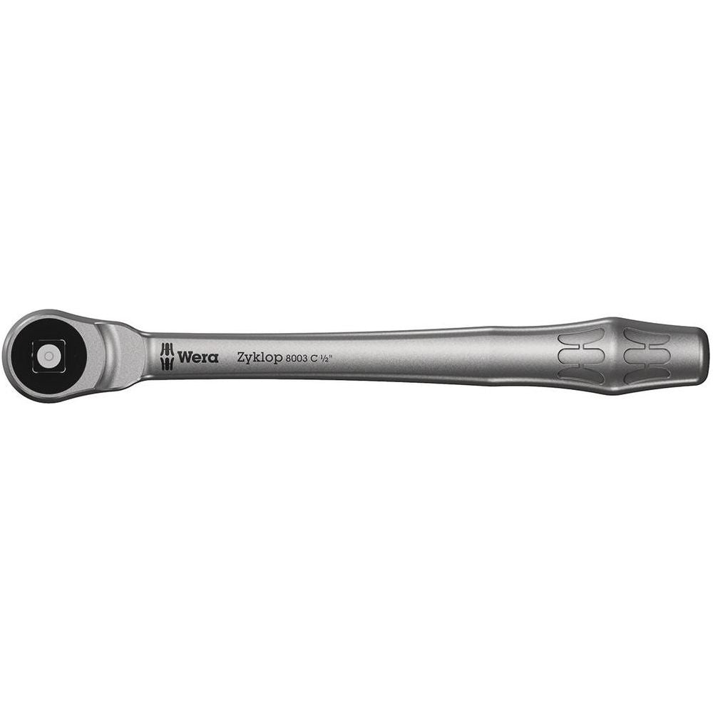 8003 C Zyklop Metal Ratchet with push-through square and 1/2" drive1/2" x 281 mm