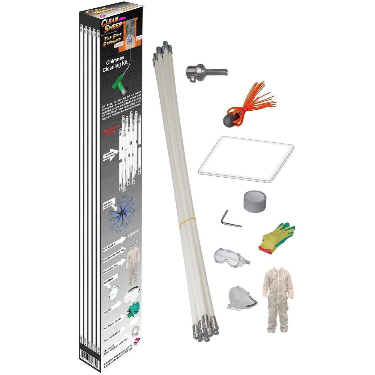 EasiPlumb Soot Strimmer Kit For Chimney Cleaning