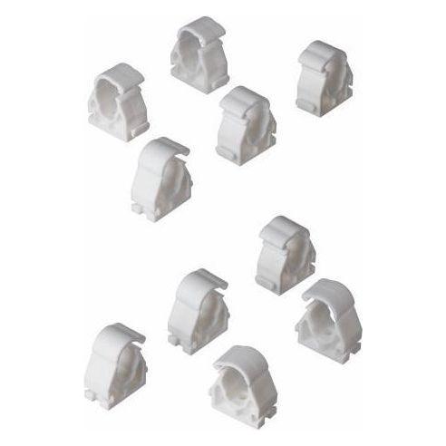 EasiPlumb Pipe Clips 1/2in Hinged (10) White