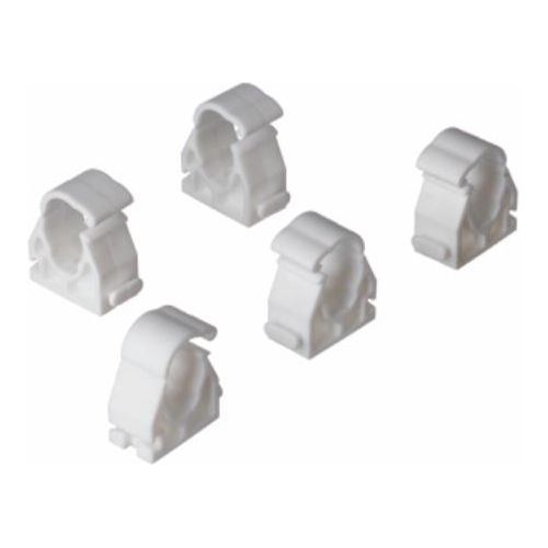 EasiPlumb Pipe Clips 3/4in Hinged Pvc (5) White