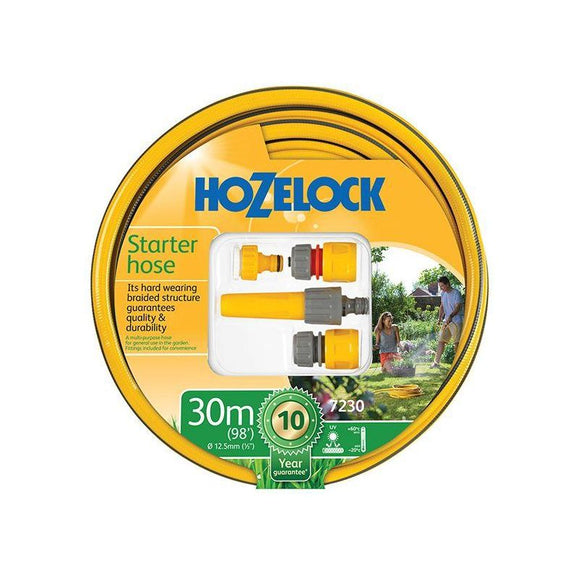 Hozelock Garden Hose 30M Maxi Plus & Fittings