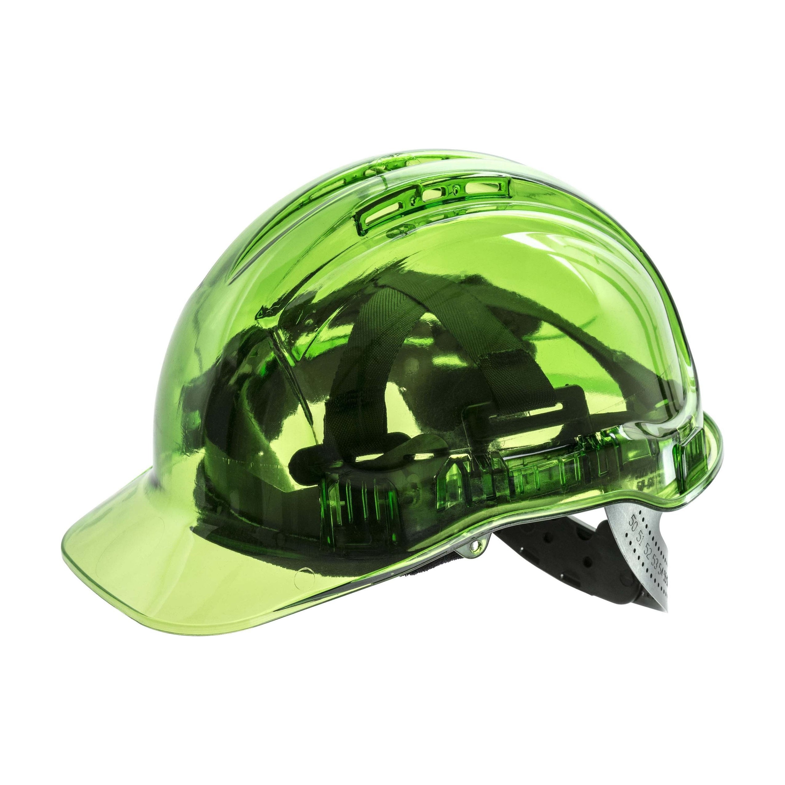 PV50 Peak View Hard Hat Vented Green Portwest at Ted Johnsons