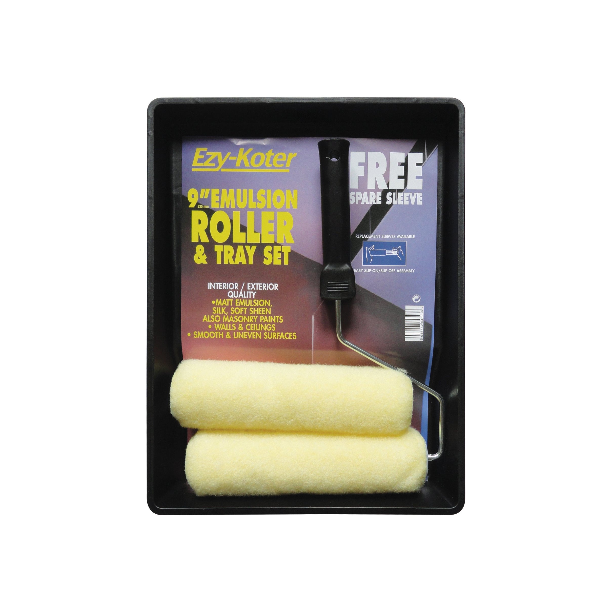 Fleetwood Roller Paint Tray Set 9In Cw 2 Sleeves