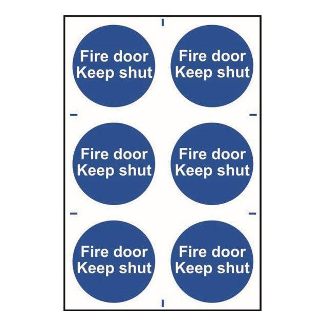 Fire door Keep shut Sign 200x300mm PVC
