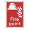 Fire point Sign 200x300mm PVC