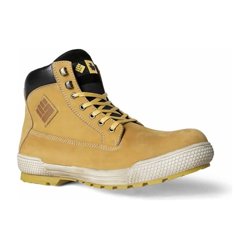 To Work For Tiger Safety Boots Yellow Nubuck