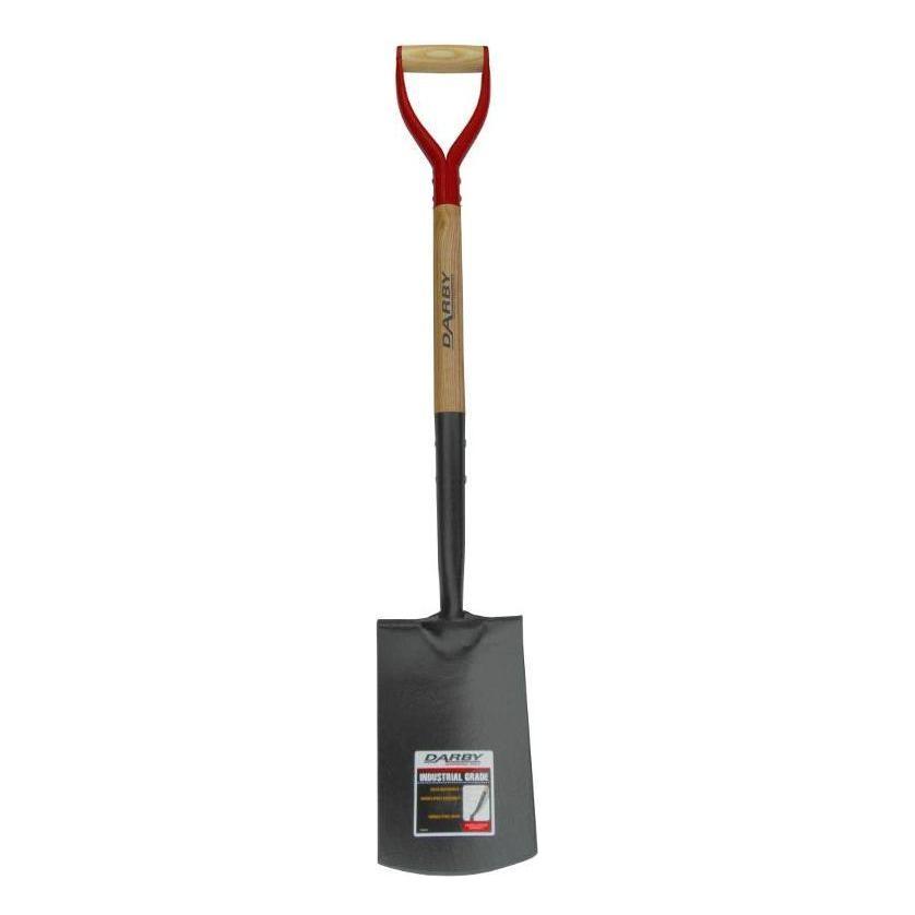 True Temper Darby Forged Solid Socket Digging Spade With Steel D Grip