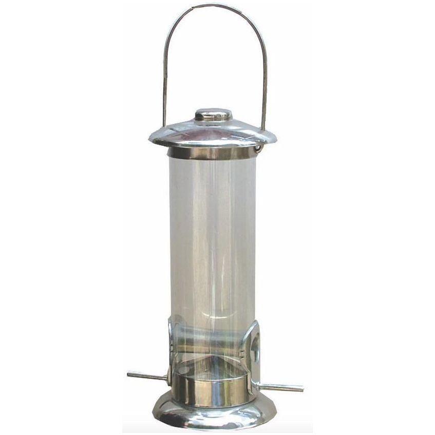 Woodland Wild Bird Niger Seed Feeder 240mm Stainless Steel