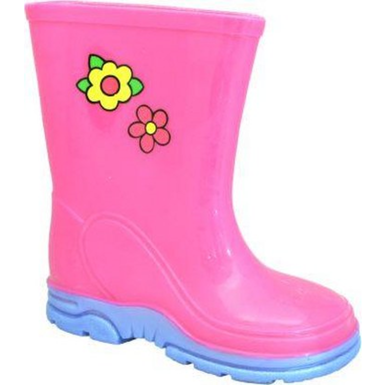 Stormwells Puddle Boot Pink/Lilac Kids Wellingtons