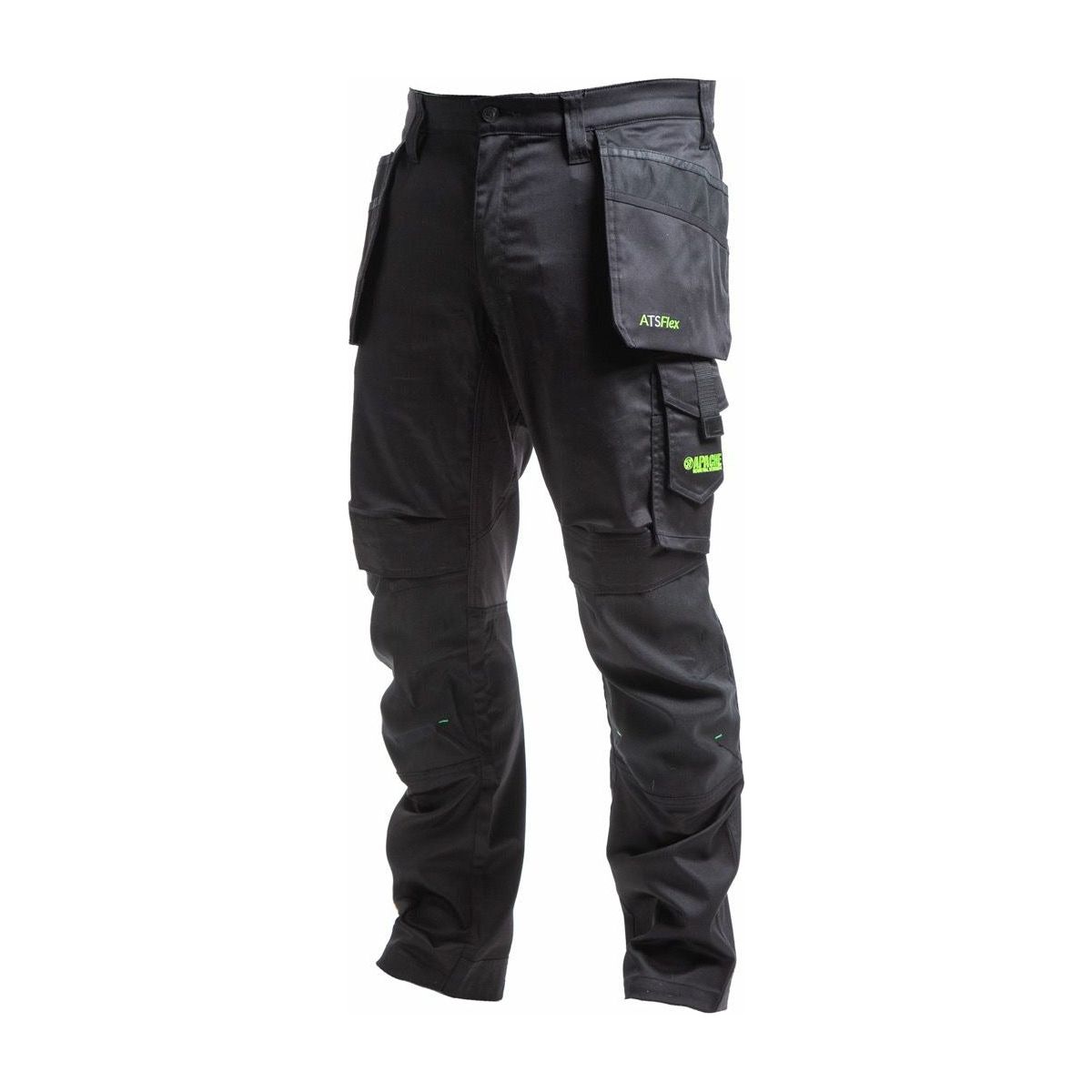 Apache Slim Fit Stretch Holster Trousers Black
