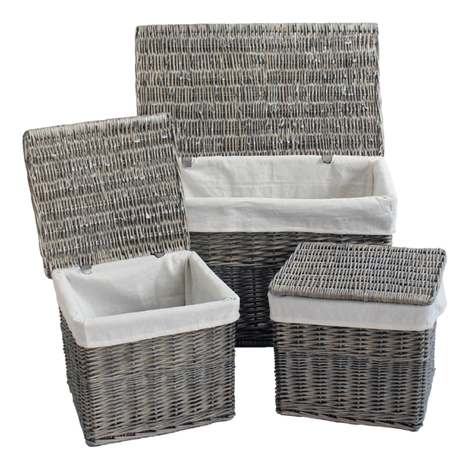 Home Collection Wicker Basket Set 3Pc