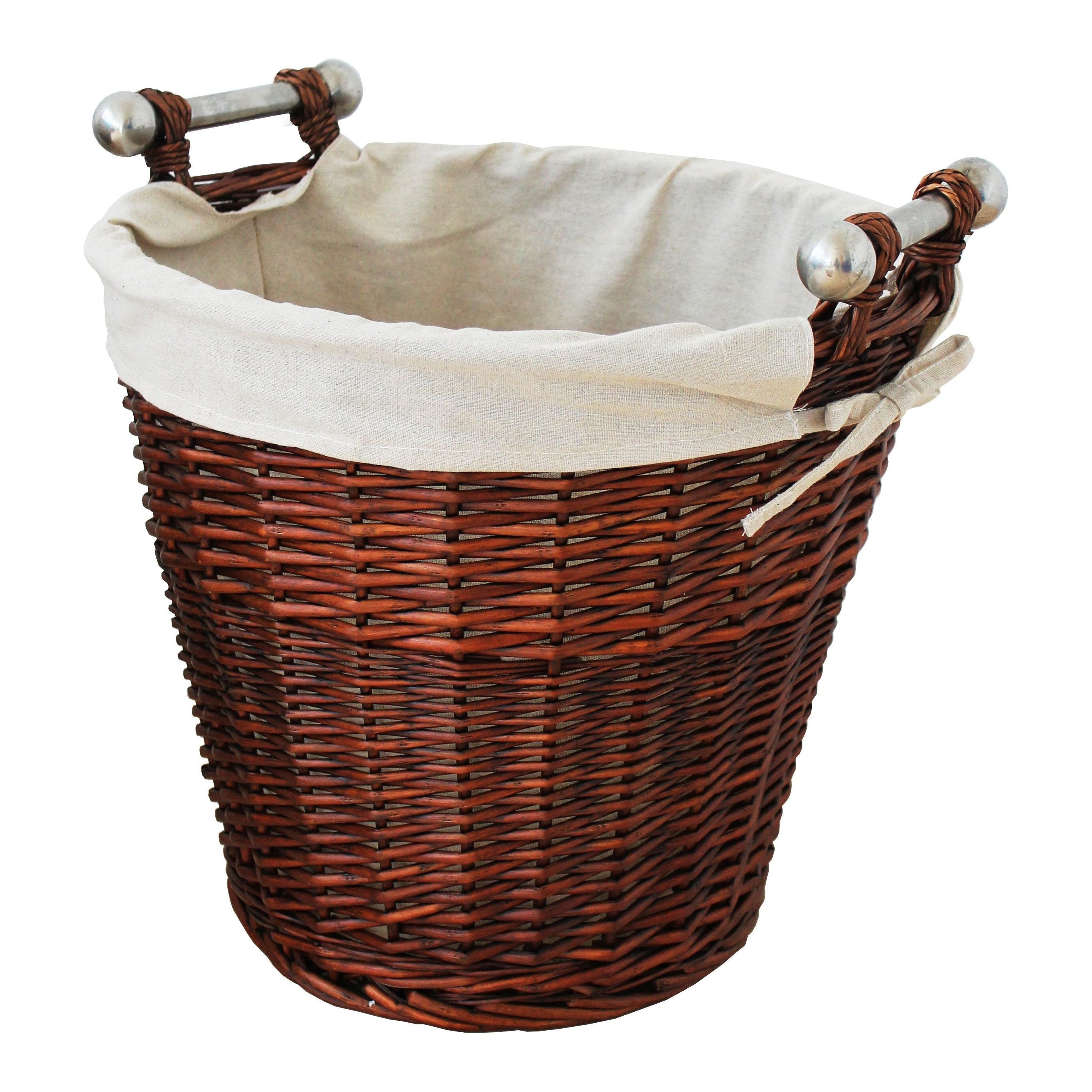 Home Collection Round Honey Wicker Basket