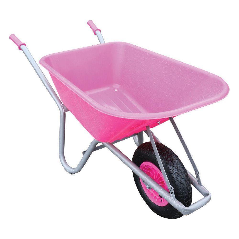Buildworx 100L PVC Wheelbarrow - Pink
