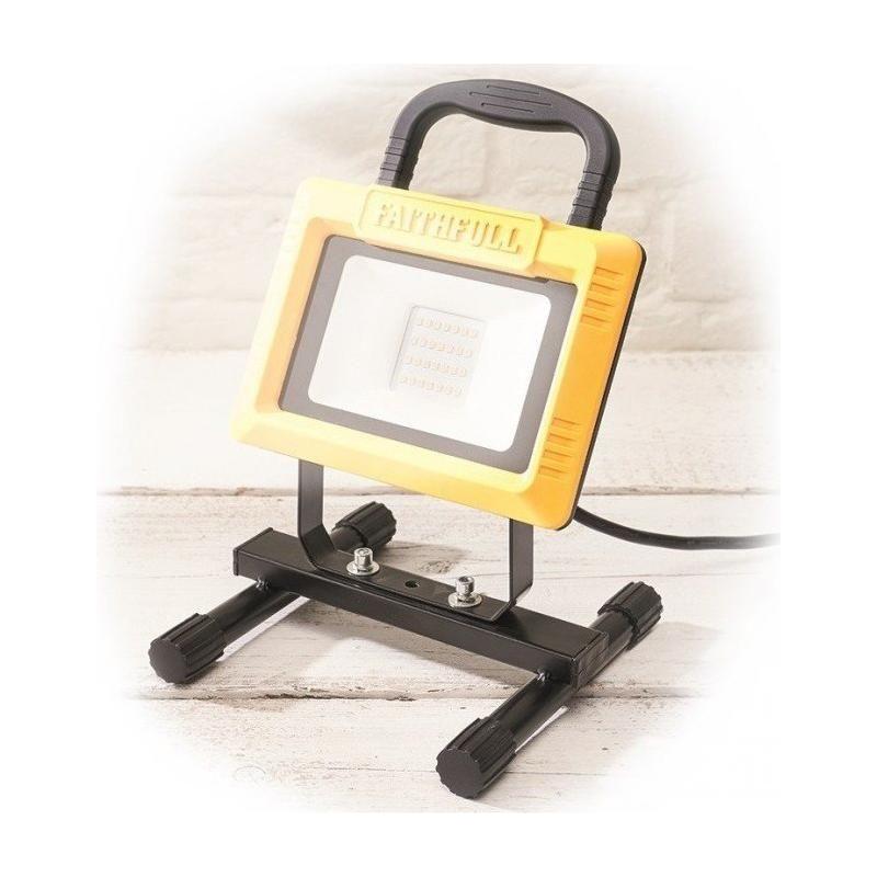 Faithfull 20W Site Light 2000 Lumen With Tripod 110V