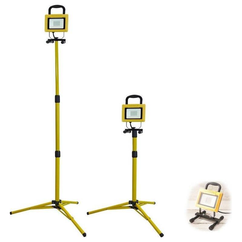 Faithfull 20W Site Light 2000 Lumen With Tripod 110V