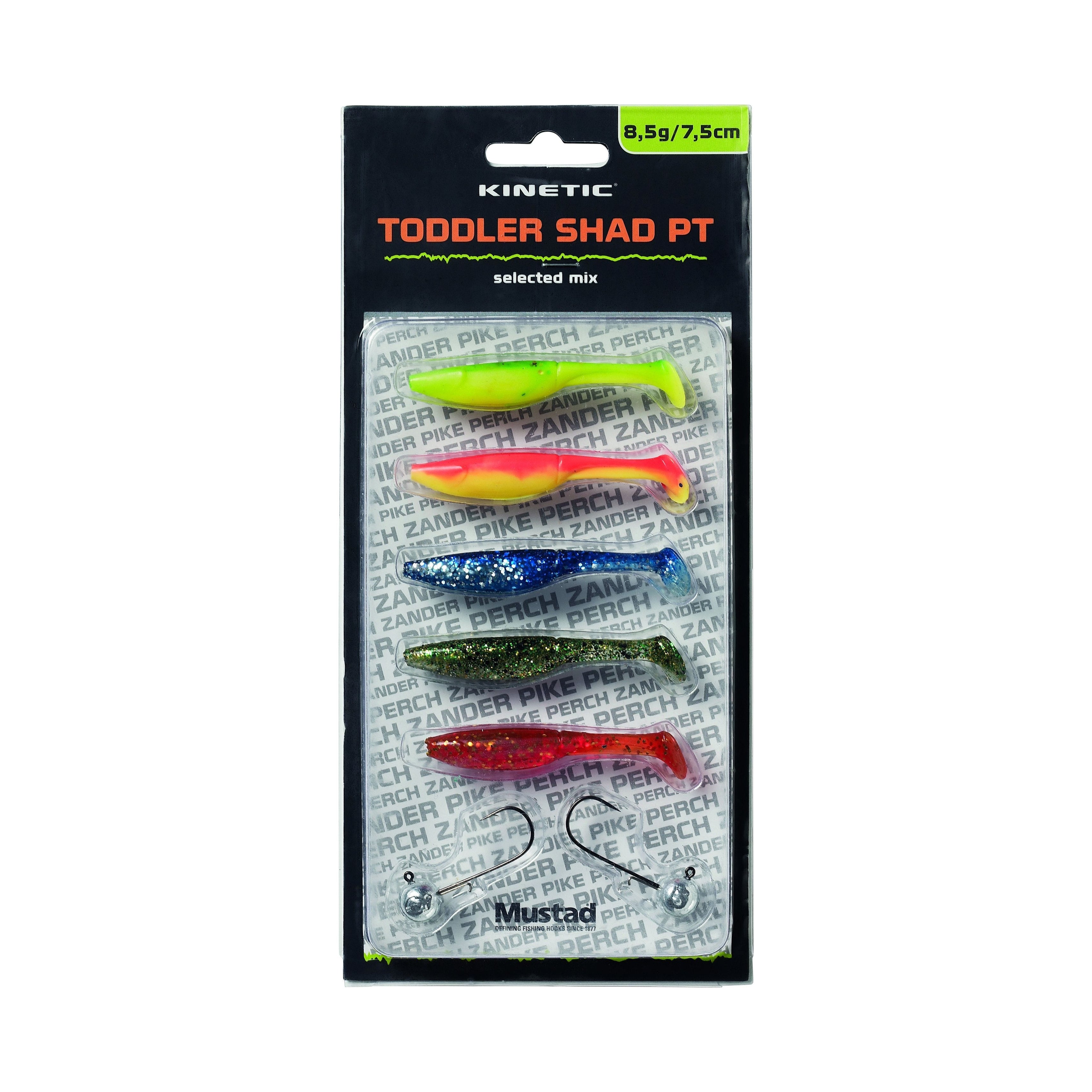 Kinetic Toddler Shad Pt 8.5G 7.5cm Selected Mix