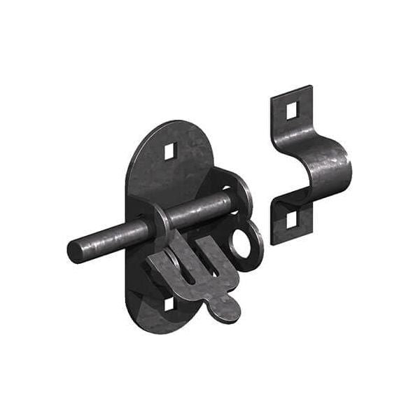 Gatemate - Oval Padbolt-4 in Black