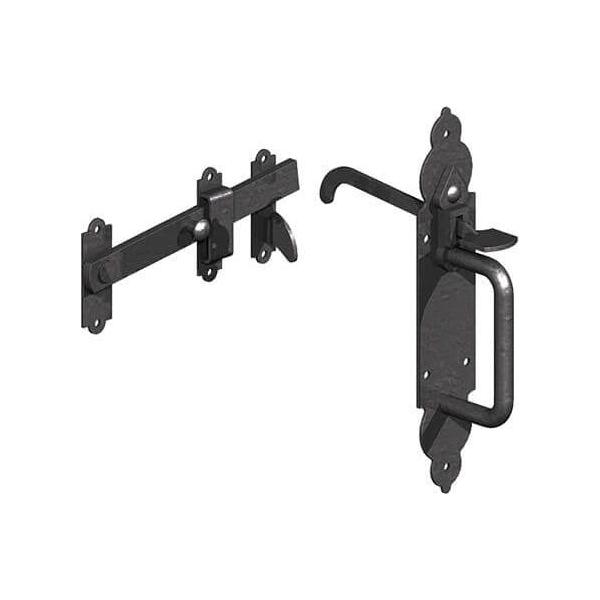 Gatemate - Suffolk Latch-HD Black Gothic