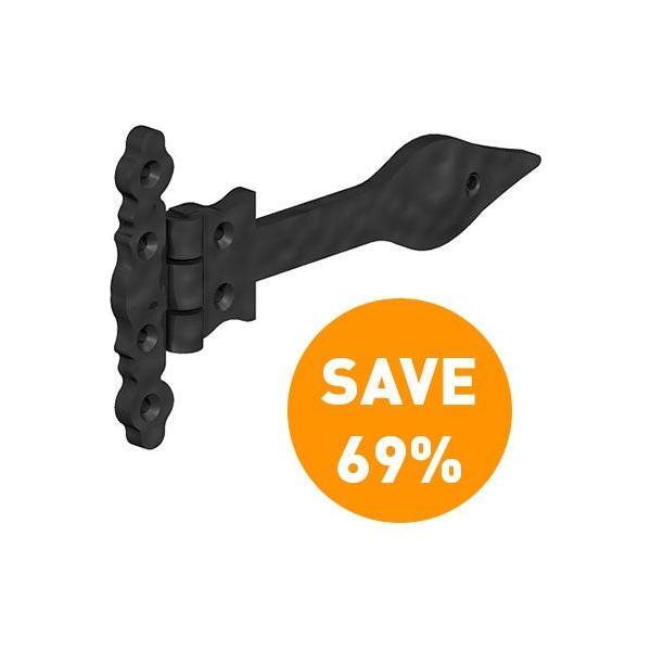 Gatemate - T-Hinge-12" Black Ornamental