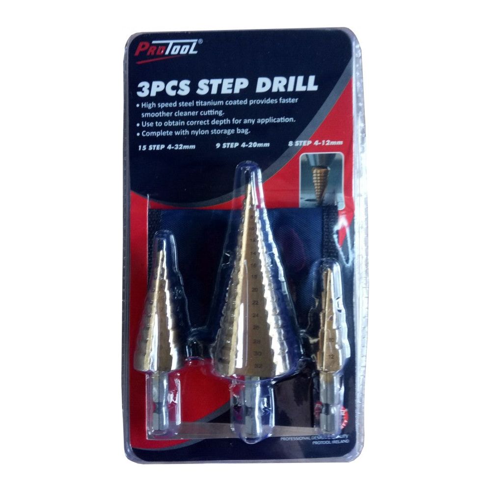 Protool Drill Bit - Stepped 3PC