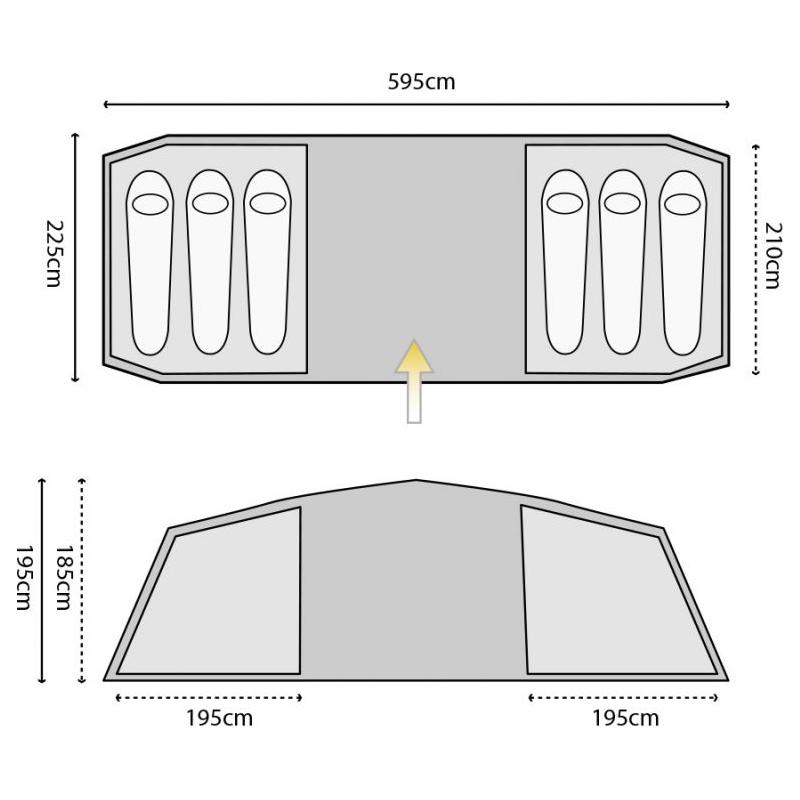 Highlander Tent Cypress 6 Teal