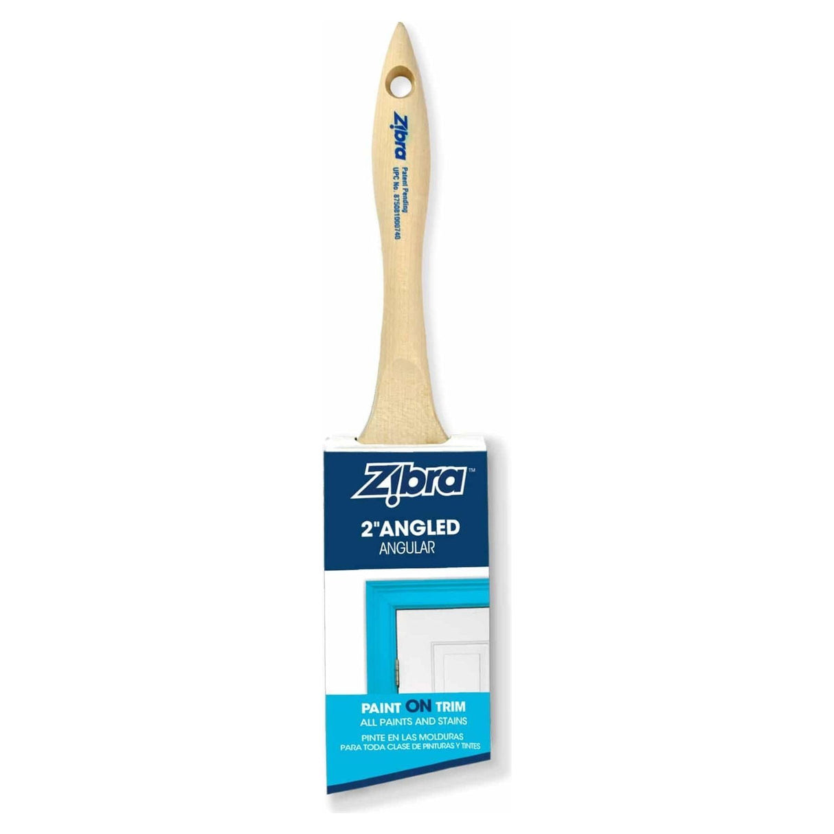 Zibra Long Handled Angled Paint Brush 2in