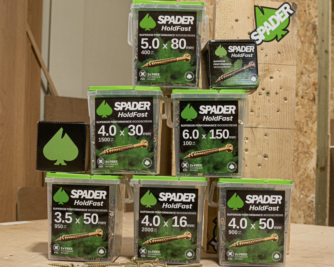 Spader Wood Screws