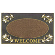 JVL Gold Welcome Scraper Doormat 45x75cm