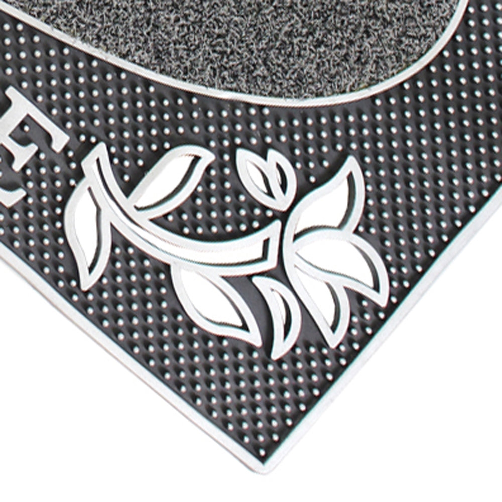 JVL Welcome Scraper Doormat 45x75cm