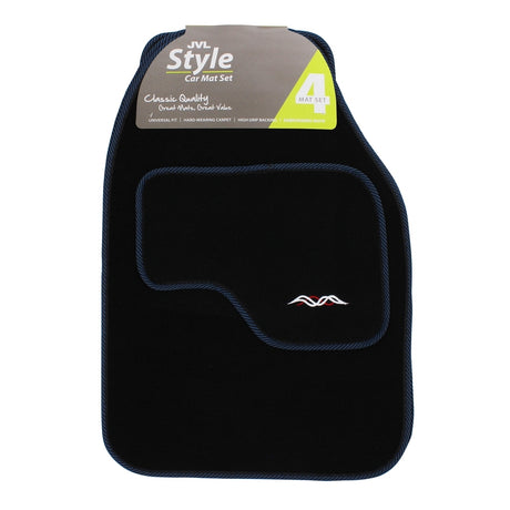 JVL Style Universal 4 Piece Car Mat Set