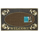 JVL Gold Welcome Scraper Doormat 45x75cm
