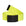 Yellow belt with a black buckle on a white background