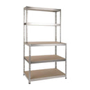 Galvanised Boltless Shelving Shelf and WorkBench