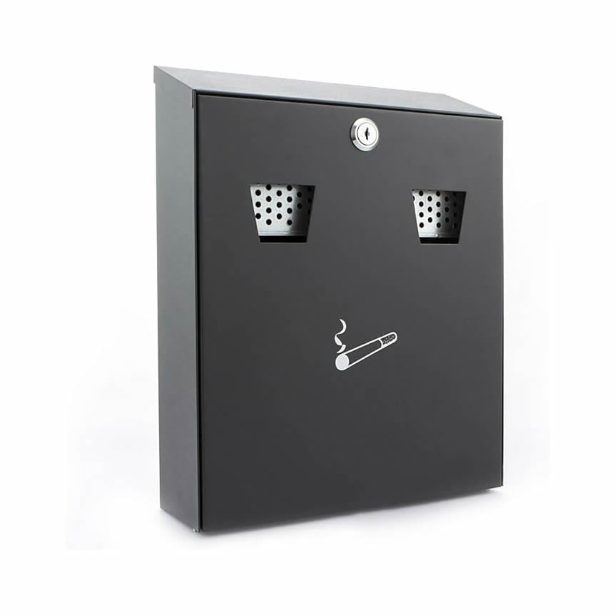 Sterling Cigratte Bin Wall Mounted - Medium | Black