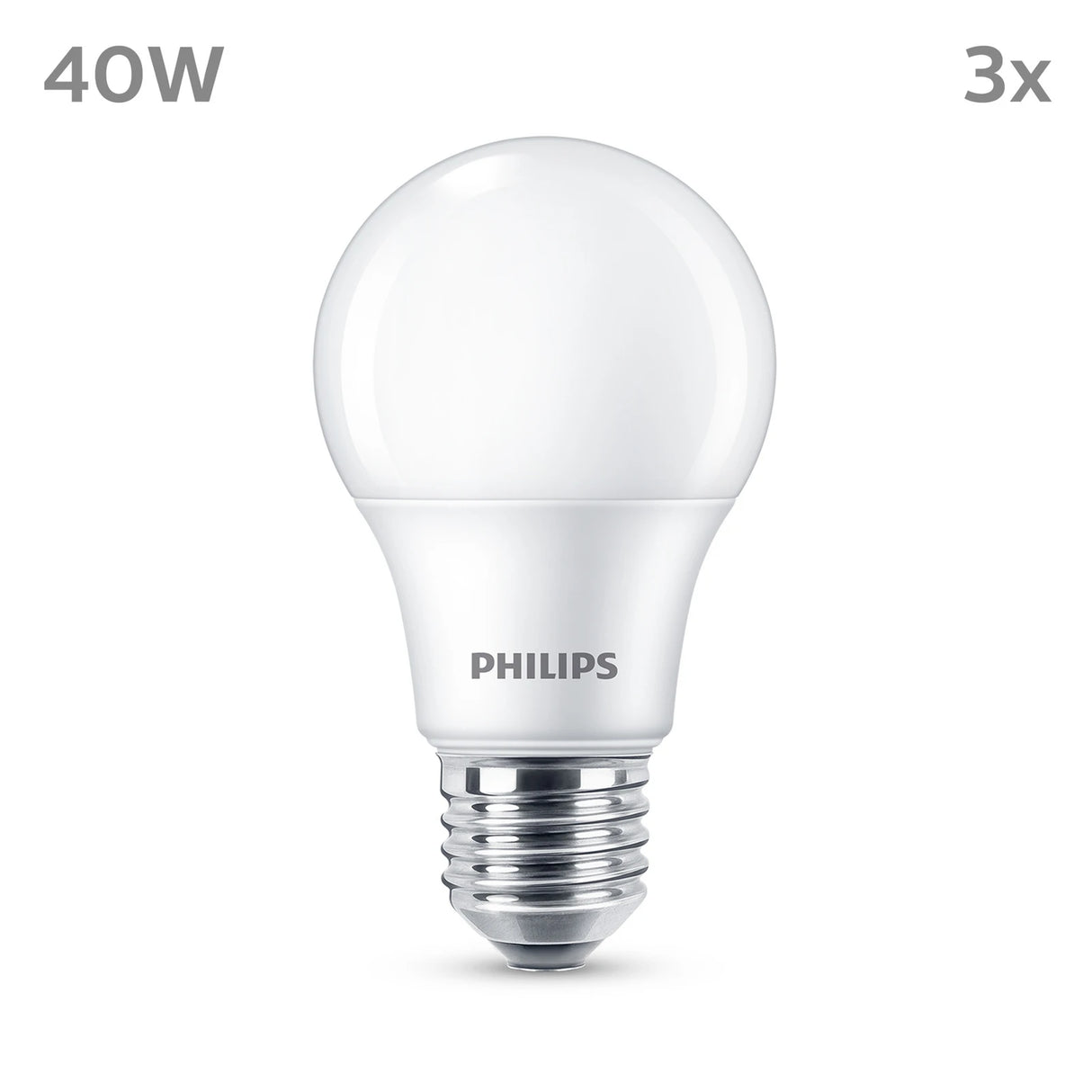 Philips LED Bulb 40W E27 470 Lumen in Warm White | Pack of 3
