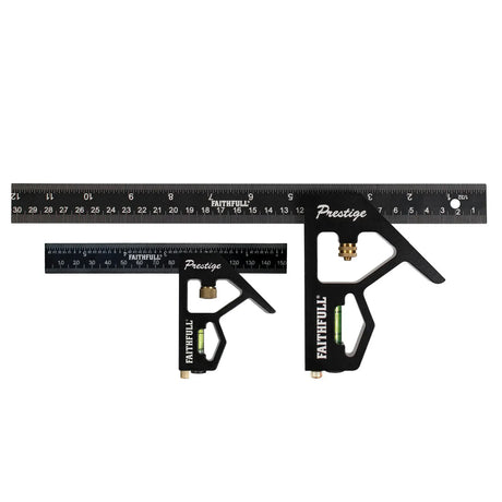 Faithfull 150mm (6") & 300mm (12") Combi Square Set