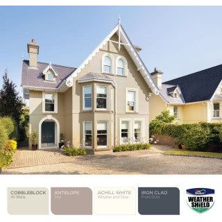 Dulux Weathershield Achill White Masonry Paint - 10L