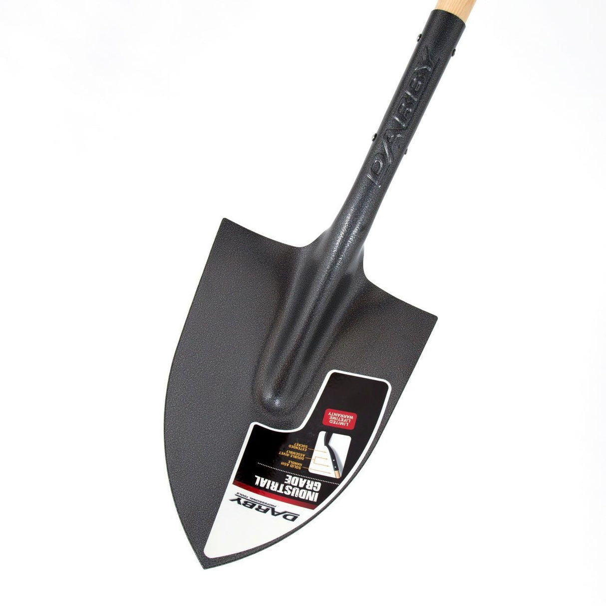 True Temper Open Socket Long Handle Pointed Irish Shovel - 54in - Natural & Black