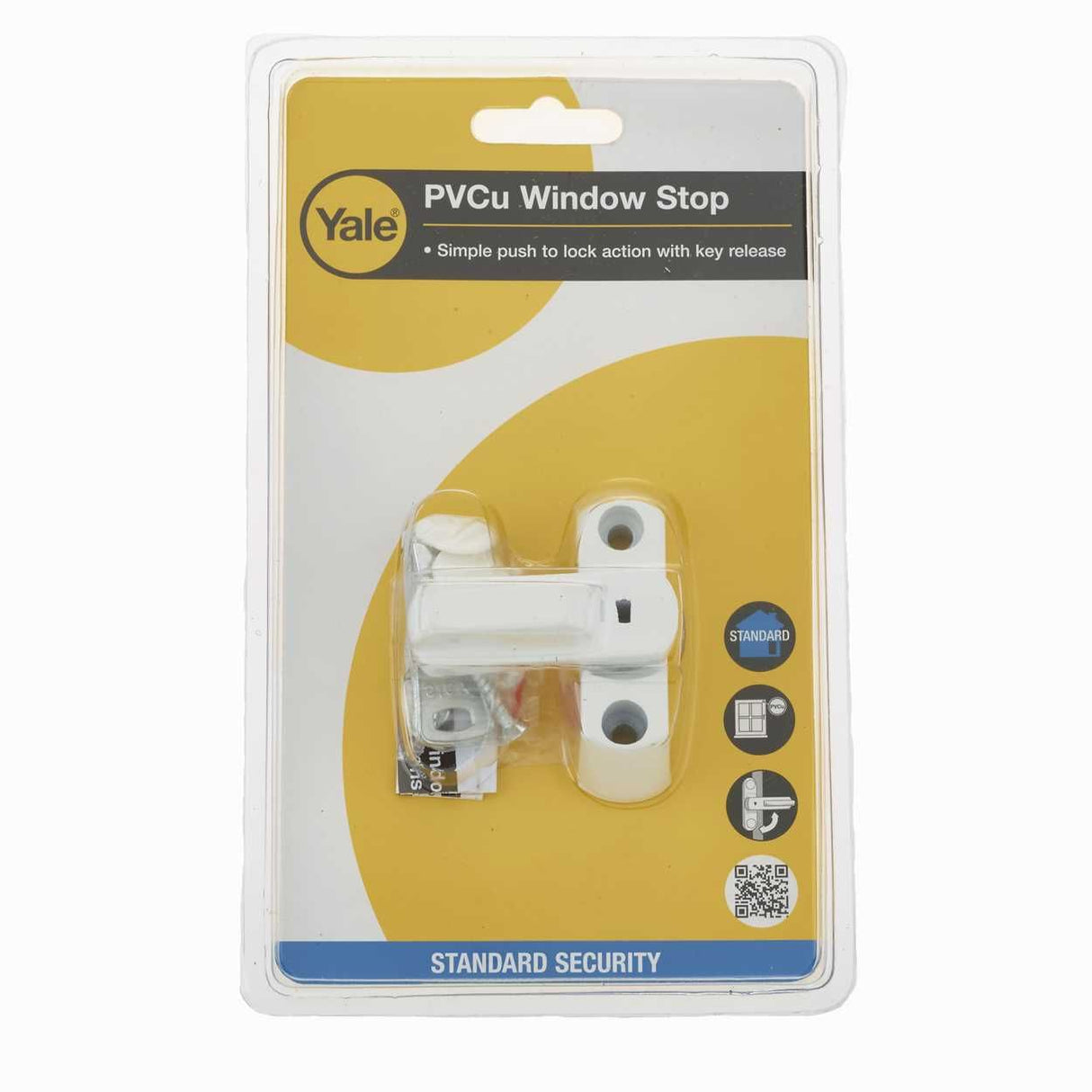 Yale Locks 8K103 PVCu Window Stop | White