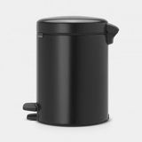 Brabantia Newicon Pedal Bin - 5L - Matt Black