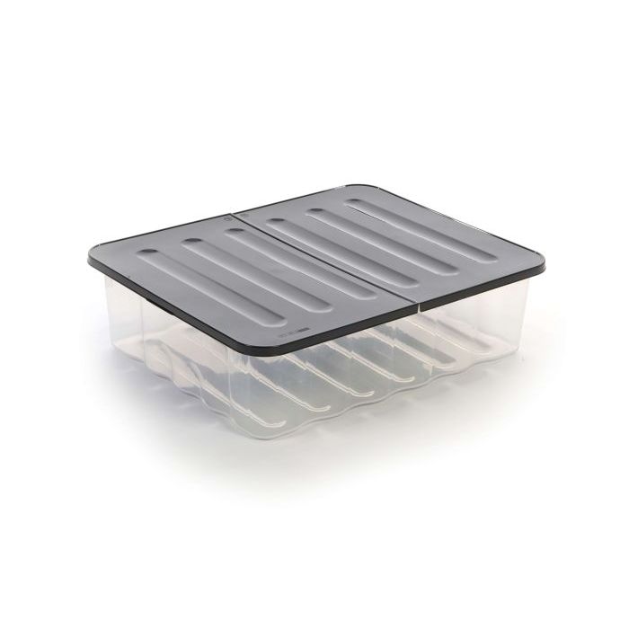 Home Collection Curve Underbed Storage Box With Lid | 30L