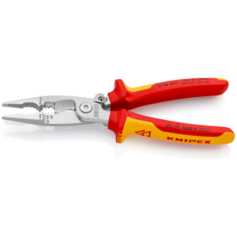Knipex 1396200 Multifunctional Pliers with Activated Locking Lever and Latching Mechanism 