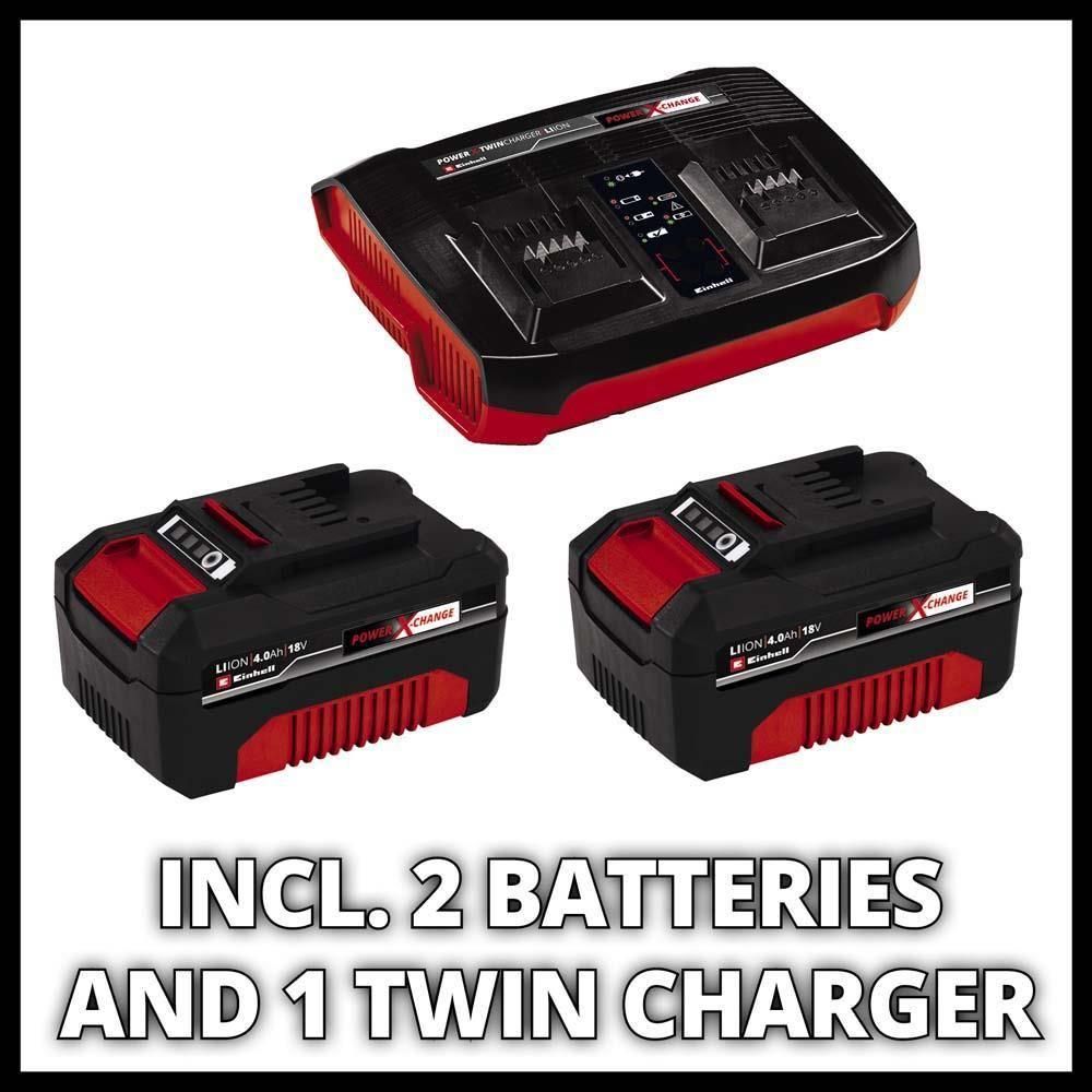 Einhell Power X-Change 36V (2X18V) Cordless 38cm Lawnmower Kit