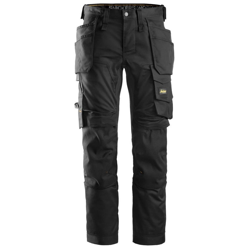 Snickers 6241 All Round Black Holster Work Trousers Aw Stretch