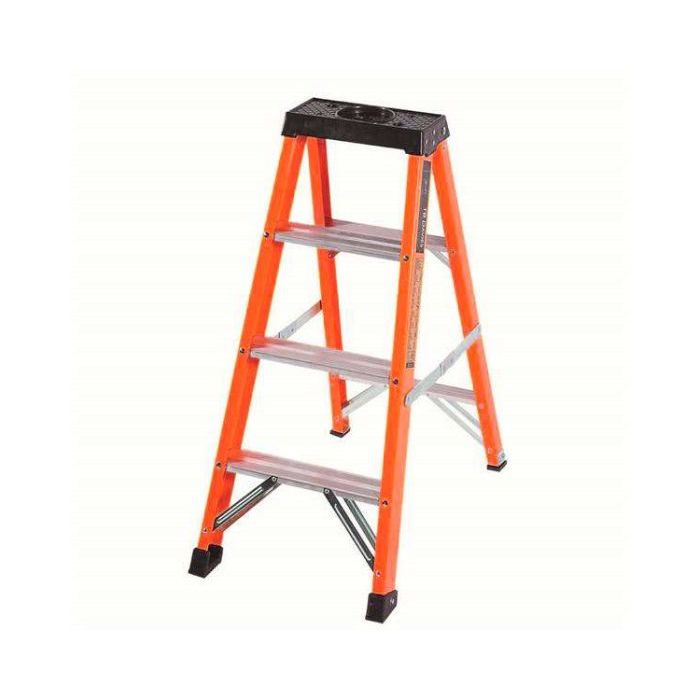 Home Decor 4 Step Single-Sided Fibreglass Step Ladder