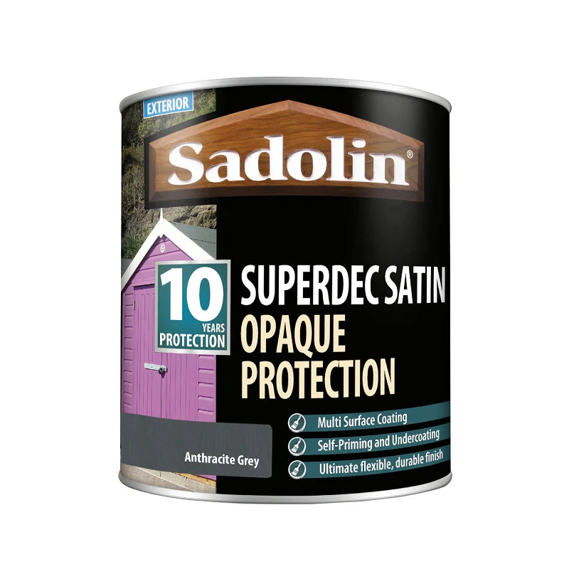 Sadolin Superdec Satin Wood - Anthracite Grey
