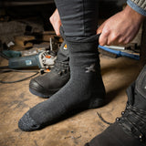 Xpert Core Comfort Work Socks 3 Pack | Black/Grey