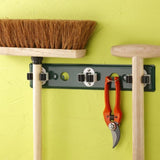 Mottez ST-B036Q Tool Hanger Rail (3grips, 2 hooks) 16-32mm