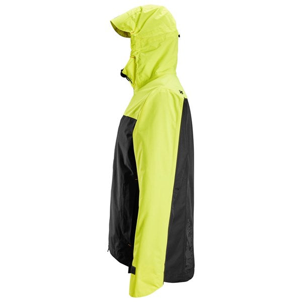 Snickers 1303 Allround Waterproof Black/Neon Shell Jacket